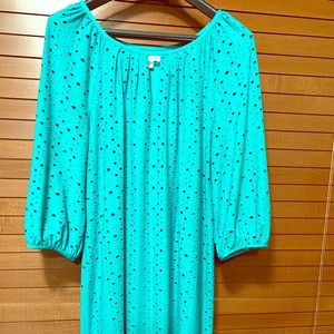 Turquoise London Times 3/4 Sleeve Dress - Size 16